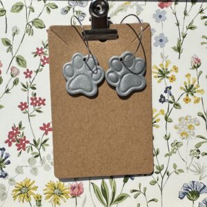 Paw Print Hoops