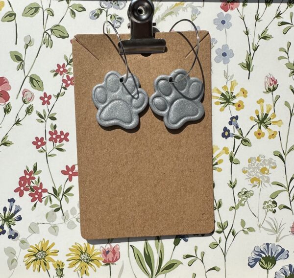 Paw Print Hoops