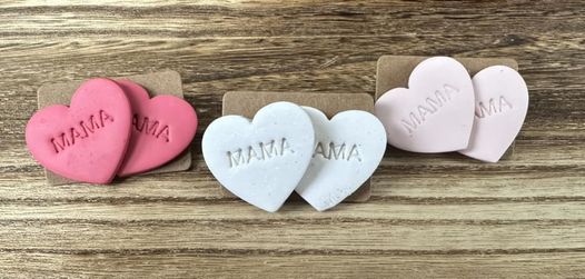 Mama Heart Studs